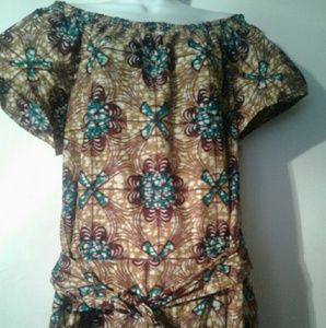 Jumpsuit made with African fabric